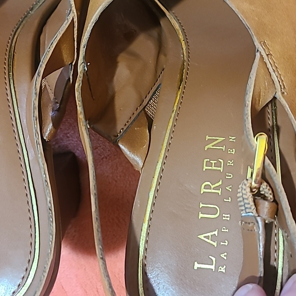 LAUREN RALPH LAUREN BLOCK HEEL SHOES - Picture 3 of 10